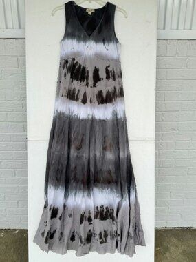 Tie-Dye Sleeveless Maxi Dress Women's Medium